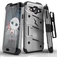 thumbnail image 2 of Samsung Galaxy Amp 2 Case, Zizo [Bolt Series] w/ [Galaxy Amp 2 Screen Protector] Kickstand [12 ft. Military Grade Drop Tested] Holster Clip - J1 2016, 2 of 7