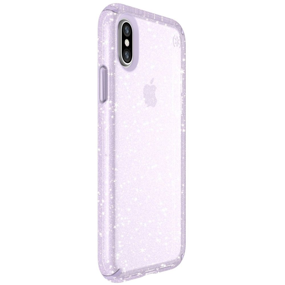 Speck Presidio Clear + Glitter iPhone X Case