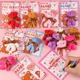 thumbnail image 3 of Set de regalos de San Valentín, paquete de 28 llaveros con forma de oso de peluche para niños, 3 of 6