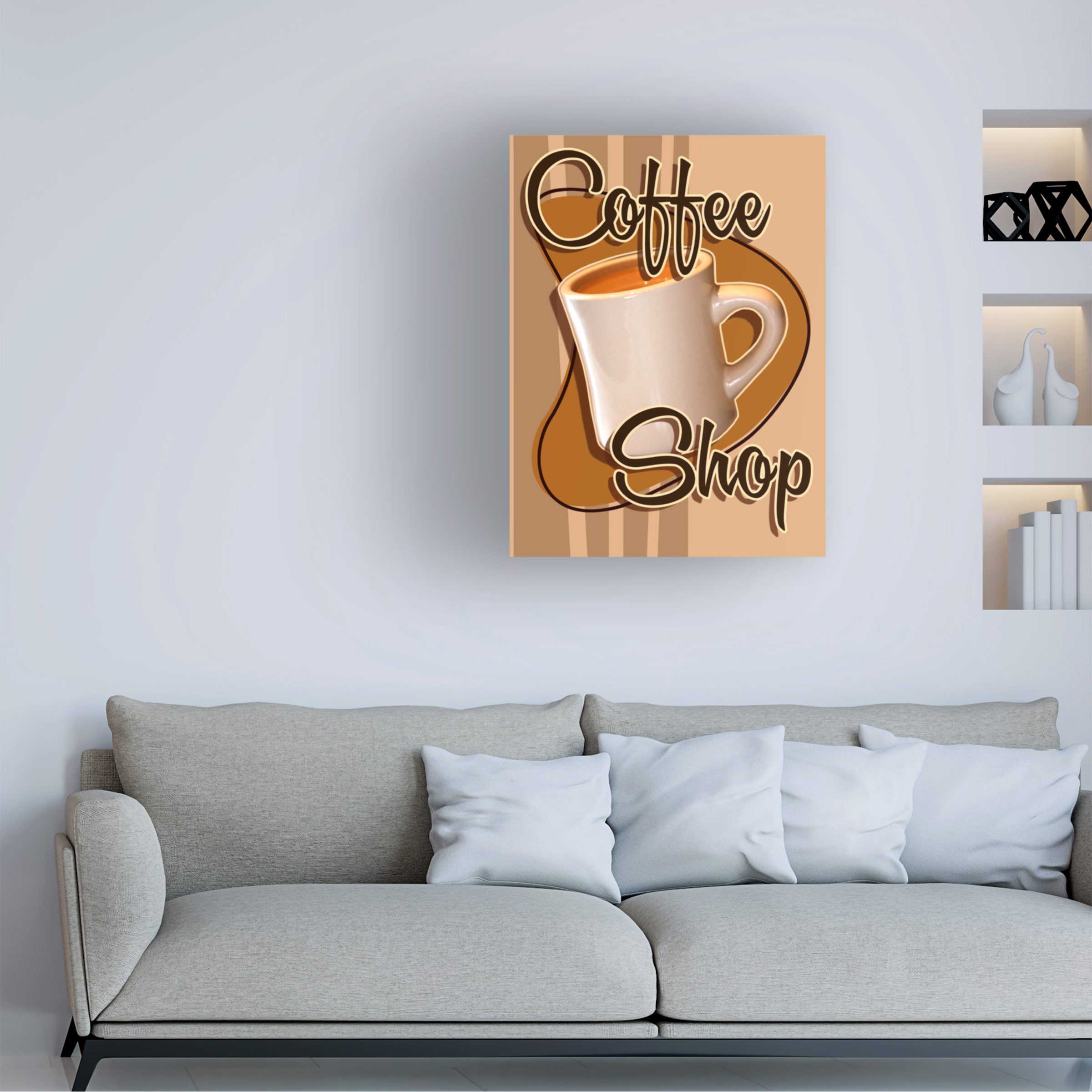 RetroPlanet 'Coffee Shop' Canvas Art