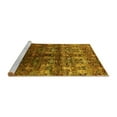 thumbnail image 2 of Ahgly Company Machine Washable Indoor Rectangle Oriental Yellow Industrial Area Rugs, 5' x 8', 2 of 4