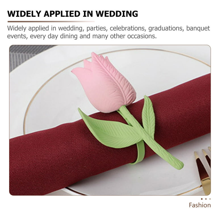 Tulip napkin rings online