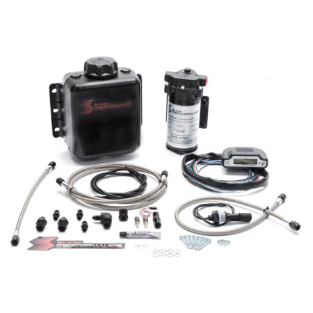 Snow Performance SNO-320-BRD Stage 3 Boost Cooler™ Direct Injected 2D MAP Progressive Water-Methanol Injection Kit (Stainless Steel Braided Line, 4AN Fittings)