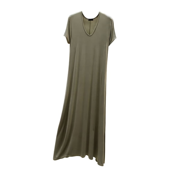 RQYYD Womens Long Maxi Nightgown Short Sleeve Soft Loose Fit Sleep Dress Lightweight Flowy Loungewear Casual Sleepwear for Women