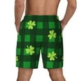 thumbnail image 2 of Lsque Mens Swim Trunks Happy St. Patrick's Day5 Pattern - Bathing Suit Compression Liner - Beach Swim Shorts Swimwear - (S-3XL) - Stretch Quick Dry -Large, 2 of 9
