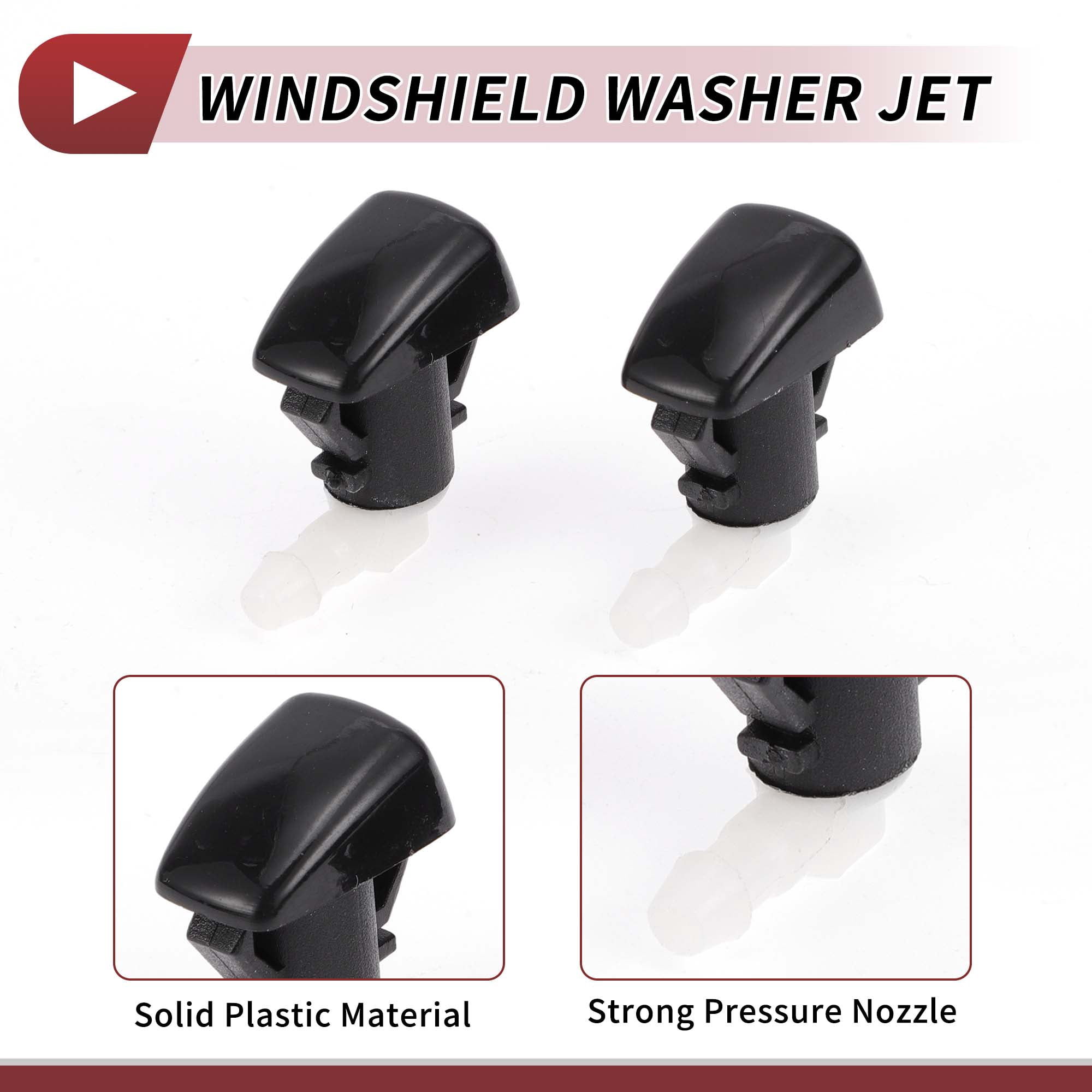 Unique Bargains 2pcs Windshield Washer Nozzle for Cadillac SRX for Cadillac SRX