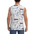 thumbnail image 4 of Fotbe Men's Dachshund Dog Puppy Print Men's Sleeveless Muscle Tank Tops Casual T-Shirts for Gym Workout Beach-Small, 4 of 8