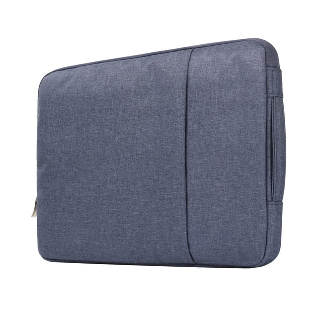 Bolsa de tela vaquera para ordenador portátil de 15 pulgadas, cremallera lavable, protección de Color sólido, reemplazo a prueba de arañazos, Almacenamiento y organización del hogar Azul oscuro Bearachild HA072613-04