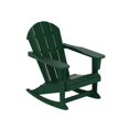 thumbnail image 3 of GARDEN 2-Piece Set Plastic Outdoor Rocking Chair with Square Side Table Included, Dark Green, 3 of 11