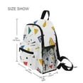 thumbnail image 3 of FORMRS School Backpack with Front Zippered Pocket 12" Student Travel Daypack, Colorful Geometric, 3 of 6
