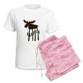 thumbnail image 6 of CafePress - Alaska Moose Women's Light Pajamas - Women's Short Sleeve Print T-Shirt and Pants Light Cotton Pajama Set, 6 of 7