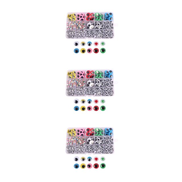 sweethay Autoadhesivo Wiggle Googly Eyes para manualidades Proyectos de bricolaje Colorido Type1 NO1