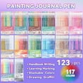 thumbnail image 2 of 9 Colors Gel Pens for Drawing, 0.5mm Fine Point Pen, Diary Scrapbook Painting DIY Gel Pen Set Coloring Book Drawing Doodling Pen, 2 of 11