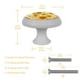 thumbnail image 5 of Sunflower Fluorescent Drawer Pulls with Screws - Round 4-Pack - Glow-in-the-Dark Knobs for Cabinets, Wardrobes, Dressers, 5 of 6