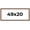 Berry, variant on 49x20 Frame Beige Real Wood Picture Frame Width 1.25 inches | Interior Frame Depth 0.5 inches |