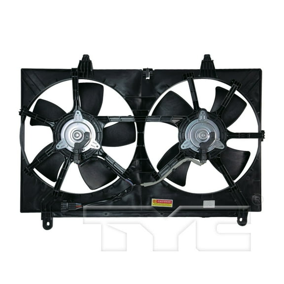 TYC 621210 Dual Radiator and Condenser Fan Assembly Fits 2007 Infiniti FX35