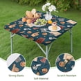 thumbnail image 4 of Blue Basketball Related Items Pattern Square Fitted Tablecloth with Elastic Edge,Square Table Cover,Washable Elastic Table Cover for Home Kitchen Party Decor 34"x34", 4 of 6