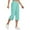 Mint Green#2, variant on CheerKidz Women's Casual Sweatpants Capri Pants Summer Cropped Jogger Running Pants Home Loose Fit Drawstring Waist with Side Pockets(Blue,S)