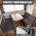 thumbnail image 2 of Yuyamidu US Flag RV Dinette Cushion Covers Fashion RV Couch Cover Replacement for RV Camper Car Bench 1 Backrest Covers and 1 Bench Covers, 4th of July, 2 of 7