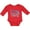 Red, variant on Inktastic Blue Happy Birthday Daddy Boys or Girls Long Sleeve Baby Bodysuit