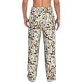 thumbnail image 3 of Goofa Mushroom Garnish Printed Soft Pajama Pants for Men, Wide Leg Comfy Casual Lounge Yoga Pants-, 3 of 9
