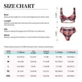 thumbnail image 4 of Kdxio Heart Plaid Print Women's 2 Piece High Waisted Wrap Spaghetti Strap Summer Swimsuit Bikini Set-Small, 4 of 7