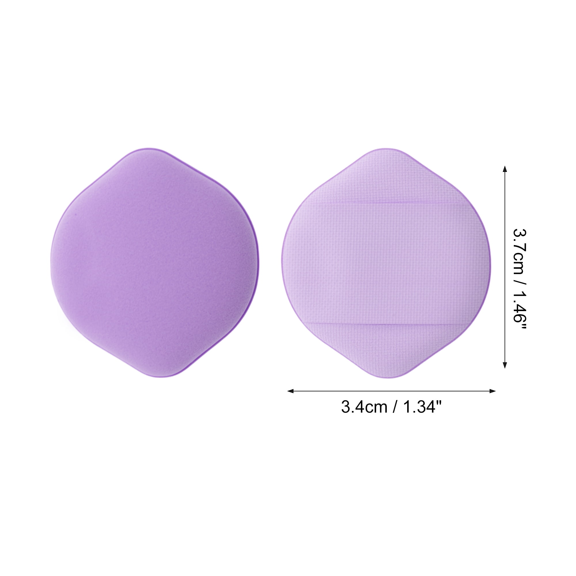 Unique Bargains 5 Pcs Gourd Shape Face Makeup Sponge for Travel Purple