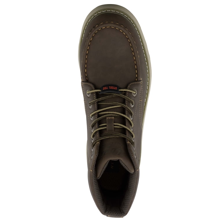 Lugz Work Men's Monterey Wide Steel Toe Moc Toe Chukka Work Boots