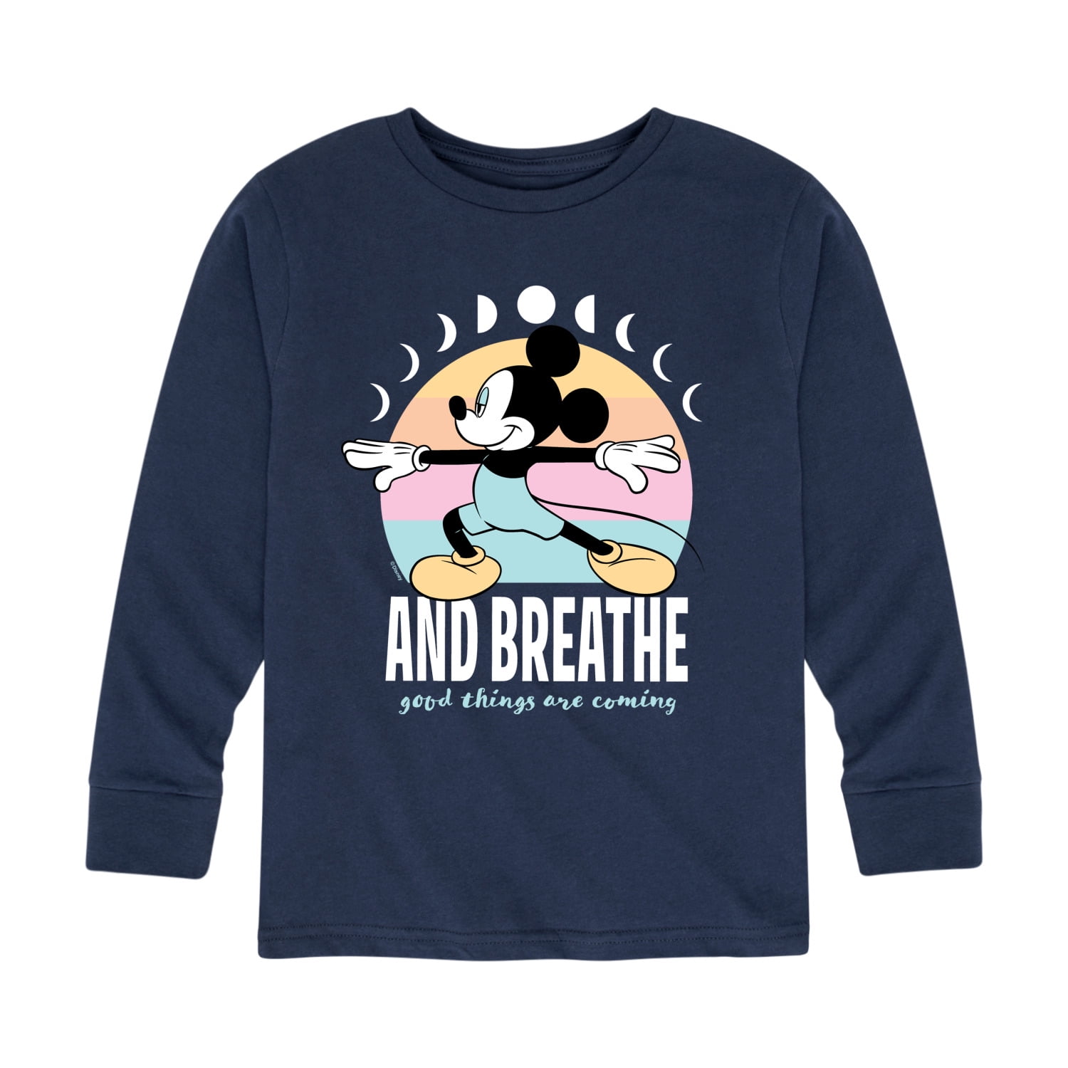 Mickey & Friends - Mickey And Breathe - Toddler And Youth Long Sleeve Graphic T-Shirt
