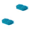 thumbnail image 2 of Kearding 1 yarda de plumas de avestruz teñidas con flecos, adorno de cinta, azul pavo real 2piezas Azul eléctrico, 2 of 6