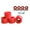 Red, variant on 4pcs 78A High Flexibility Quad Roller Skate Wheels with Bearings Installed Skateboard Wheels for indoor e outdoor Roller Skating Rose Red