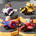 thumbnail image 2 of Feltree Press and Go Animal Airplane Toy for Kids Educational Interactive Push Toy with Rotating Propellers, 2 of 8