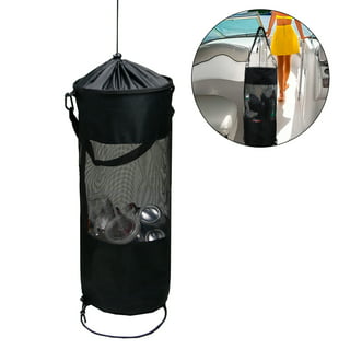Pecihiko Boat Trash Bags, Collapsible & Reusable Mesh Boats Trash Can  Bucket Garbage Storage Trash Bin Container with Drawstring Closure for  Outdoor Boating, Fishing, Camping