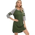 thumbnail image 3 of Nightgowns for Women: Syphoria Loose Casual Womens Nightgown Half Sleeve Crew Neck Loungewear, 3 of 5
