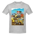 thumbnail image 4 of Bingfone Different Construction Site Vehicles Men'S Loose Fit Short-Sleeve Pocket T-Shirt, 4 of 7