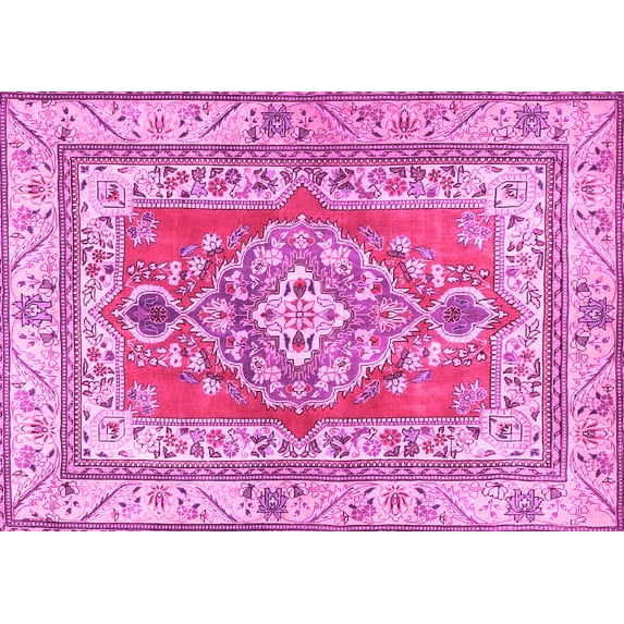 Ahgly Company Indoor Rectangle Persian Pink Traditional Area Rugs, 3' x 5'