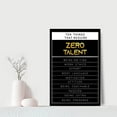 thumbnail image 2 of Golden Ten Things Require Zero Talent Inspirational Office Quotes Wall Art Motivational Canvas Paintings for Office Poster and Prints Wooden Background Framed Easy to Hang-12"Wx18"H, 2 of 6