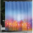 thumbnail image 4 of Ambesonne Floral Shower Curtain, Tulip Garden Watercolor, 69"Wx84"L, Multicolor, 4 of 5
