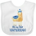 thumbnail image 3 of Inktastic It's My First Hanukkah Boys or Girls Baby Bib, 3 of 4