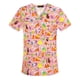 thumbnail image 3 of Ropa estampada de manga corta, conjunto dividido, ropa de lavado para médicos, ropa de verano fina de algodón para quirófano, ropa de trabajo, 3 of 5