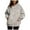Gray, variant on Womens Camo Hoodies, Maple Leaf Printed Oversized Hooded Sweatshirt Fleece Pullover Sweatshirts Long Sleeve Tops with Pocket