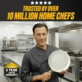 thumbnail image 6 of Gotham Steel 15 Pc Pots and Pans Set Non Stick Ceramic Cookware Set Non Stick, Elegant Pot and Pan Set with Gold Handle Finish, non stick pots and pan set with Utensils and Steamer, Cream/Gold, 6 of 9