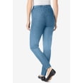 thumbnail image 3 of Woman Within Plus Size Tall Pull-On Elastic-Waist Stretch Fineline Denim Jeans, 3 of 4