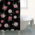 thumbnail image 4 of Pioneer Flower Floral Print Pattern Shower Curtain 36"x72", Bathroom Decorative Shower Curtain Set with 12 Hooks, Waterproof Washable, 4 of 6