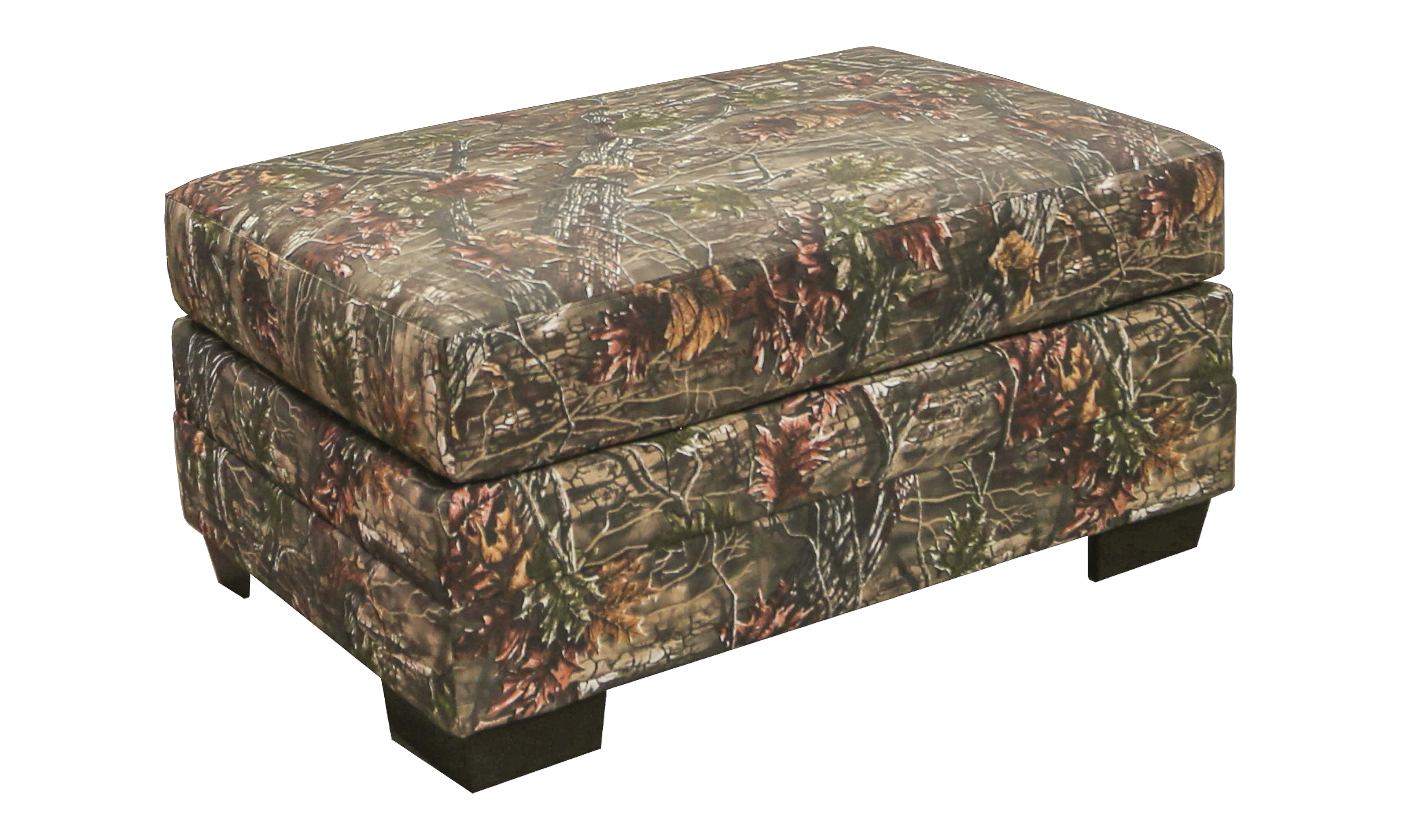Furniture Classics Model 8-080-A86V1 Rectangular Upholstered Ottoman in Superflauge Camo Fabric