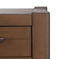 thumbnail image 6 of SAFAVIEH Filbert Solid 3 Drawer Console Table, Brown, 6 of 7