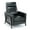 Black, variant on Bowery Hill Mid-Century Black Faux Leather Manual Push Back Recliner