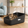 thumbnail image 6 of Black Small Cat Litter Box For Cats Under 8 Lbs, Modern Minimalist Design, 6 of 7