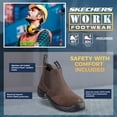 Skechers Work Men's Tapter Slip On Chelsea Boot w/ Steel Safety Toe