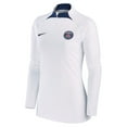 thumbnail image 2 of Women's Nike White Paris Saint-Germain Strike Drill Raglan Performance Quarter-Zip Top, 2 of 3